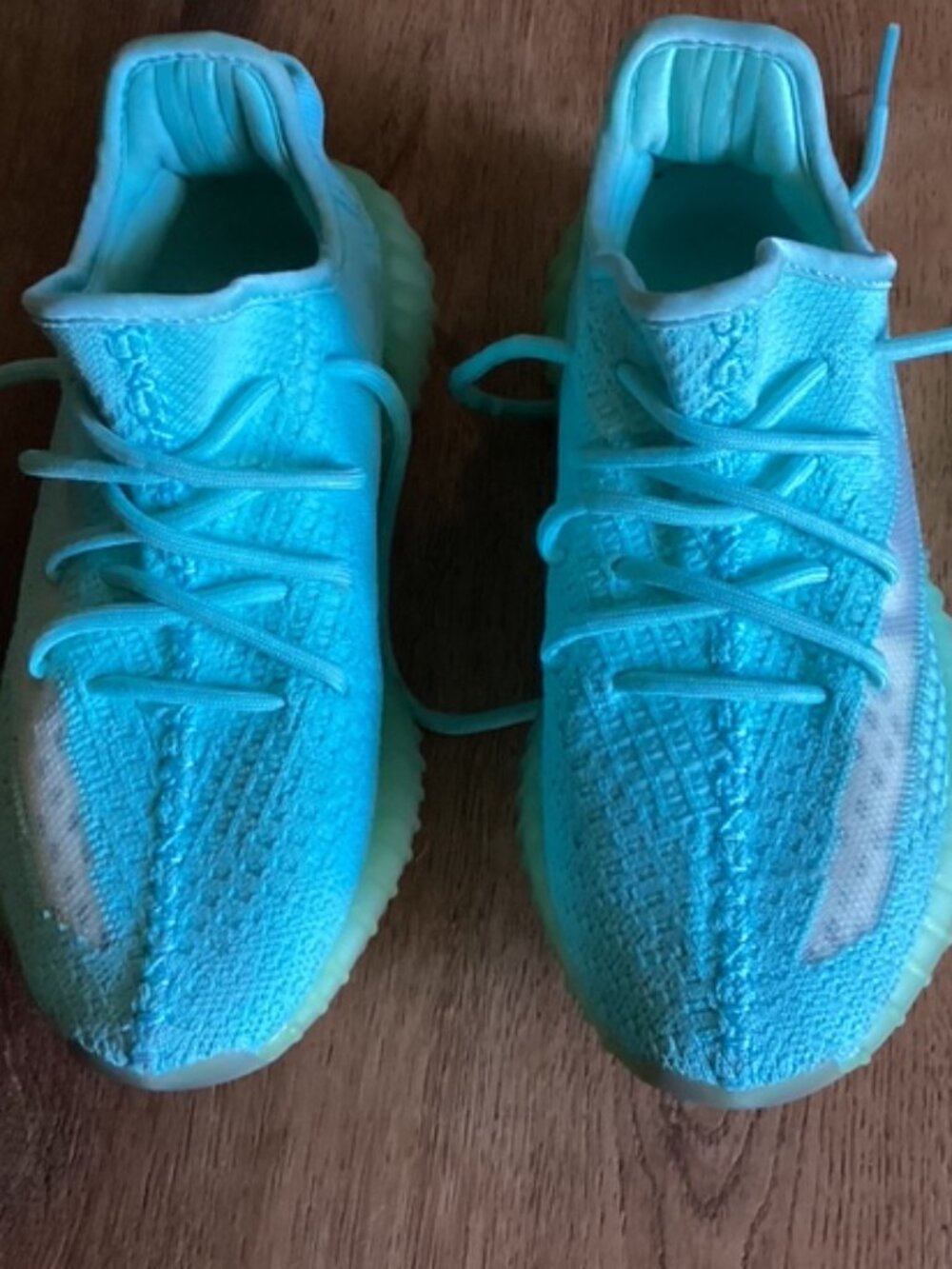 Adidas Yeezy Boost 350 V2 Size 6.5 Womens Lace‎ Up Turquoise Perfect Condition